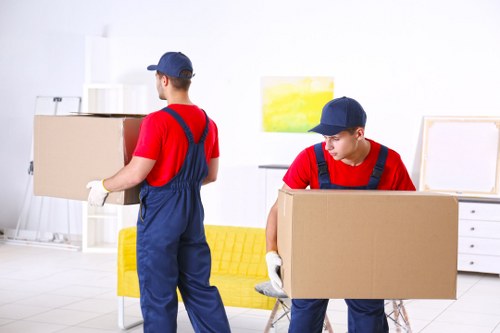 Moving team preparing a local removal in Lisson Grove streets
