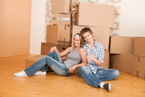 Removal van ready for a local move in Lisson Grove