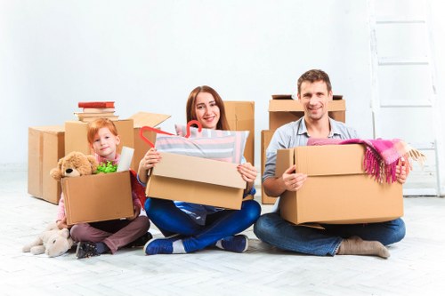 Local removals planning checklist and packing materials for a Lisson Grove move