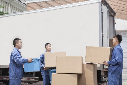Small business relocation with a removals van in Lisson Grove