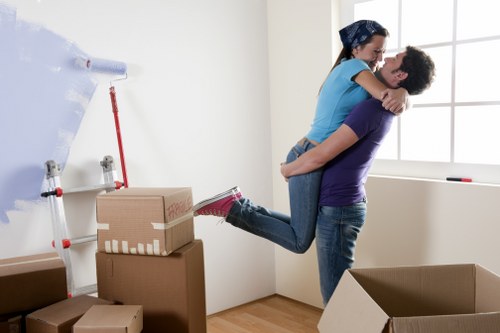 Loading furniture and boxes for a move in Lisson Grove
