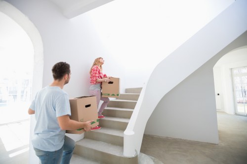 A small moving team helping with flat removals near Lisson Grove