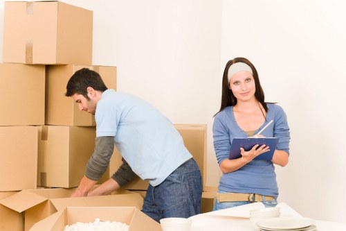 Furniture loading support for a local removal in central London