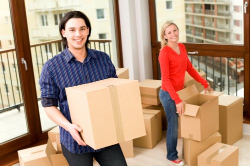 Moving team assisting a flat move in Lisson Grove